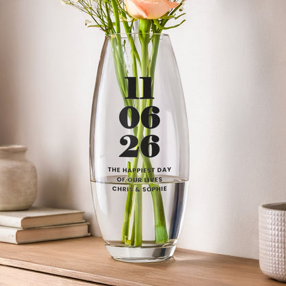 Personalised Special Date Bullet Vase - image 4