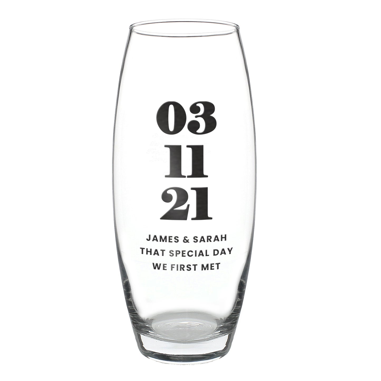 Personalised Special Date Bullet Vase - image 5