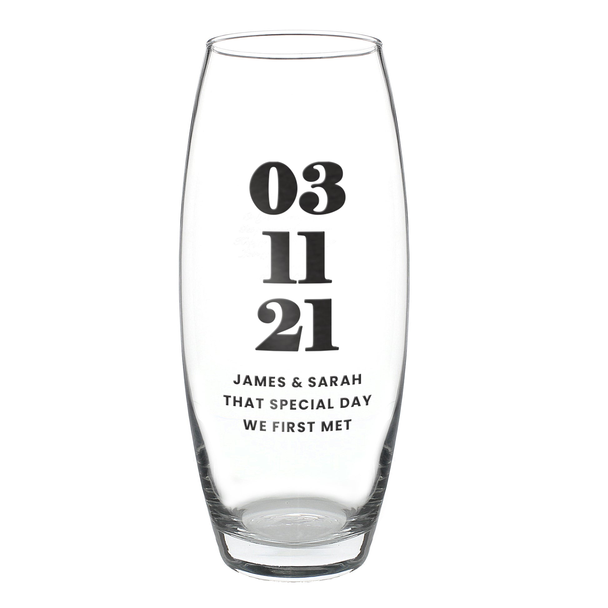 Personalised Special Date Bullet Vase - image 5