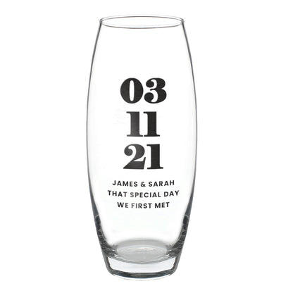 Personalised Special Date Bullet Vase - image 5