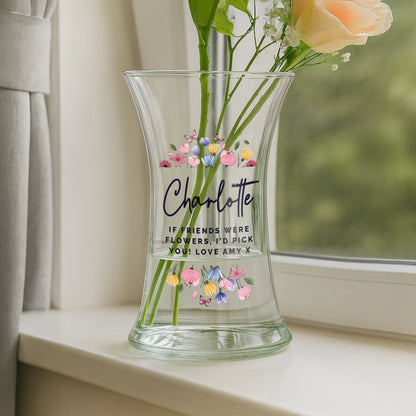 Personalised Bright Floral Waisted Vase - image 4