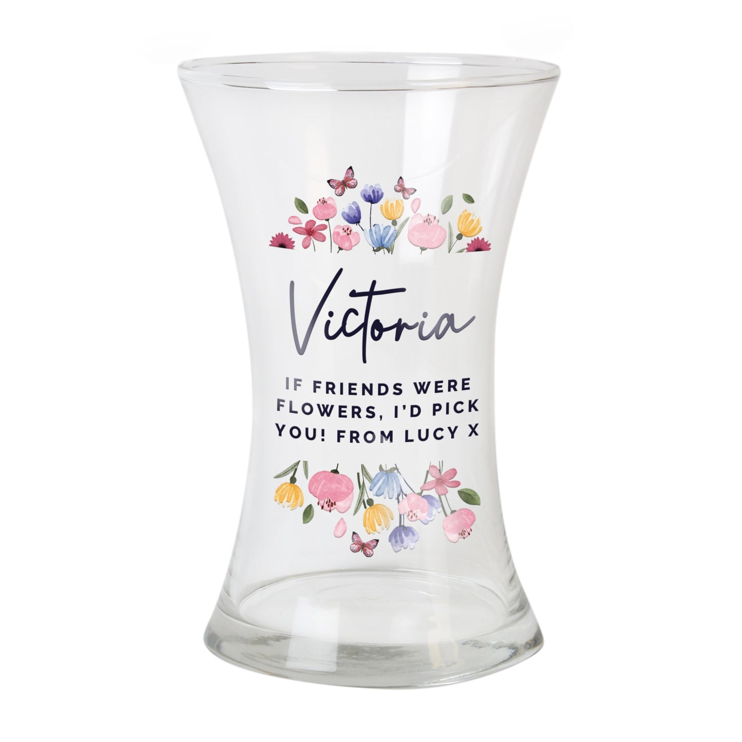 Personalised Bright Floral Waisted Vase - image 5