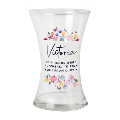 Personalised Bright Floral Waisted Vase - image 5
