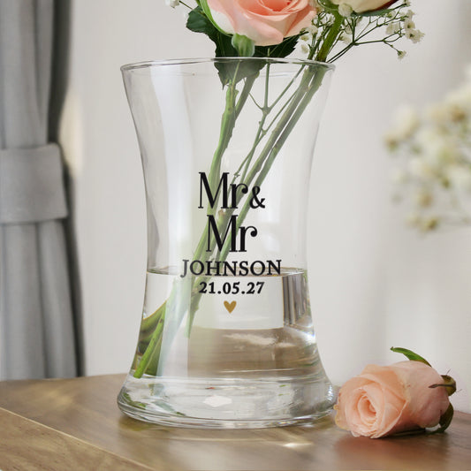 Personalised Couples Waisted Vase from Heartfelt Gifts