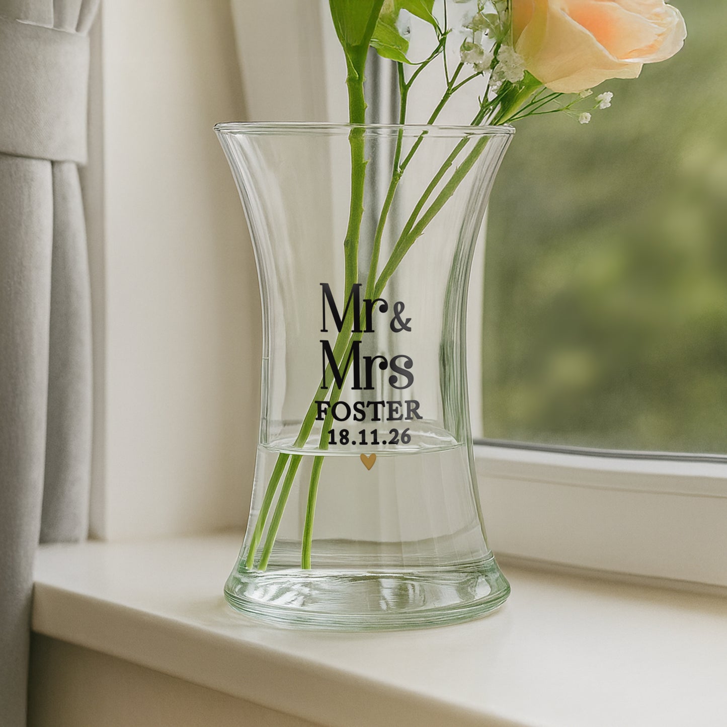 Personalised Couples Waisted Vase - image 2