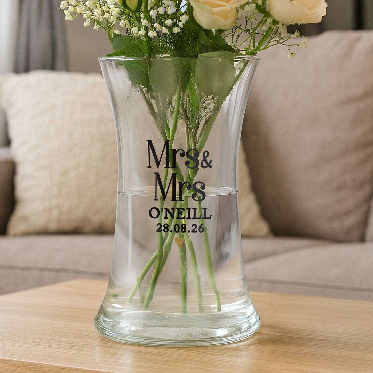 Personalised Couples Waisted Vase - image 3