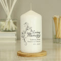Personalised In Loving Memory Pillar Candle from Heartfelt Gifts