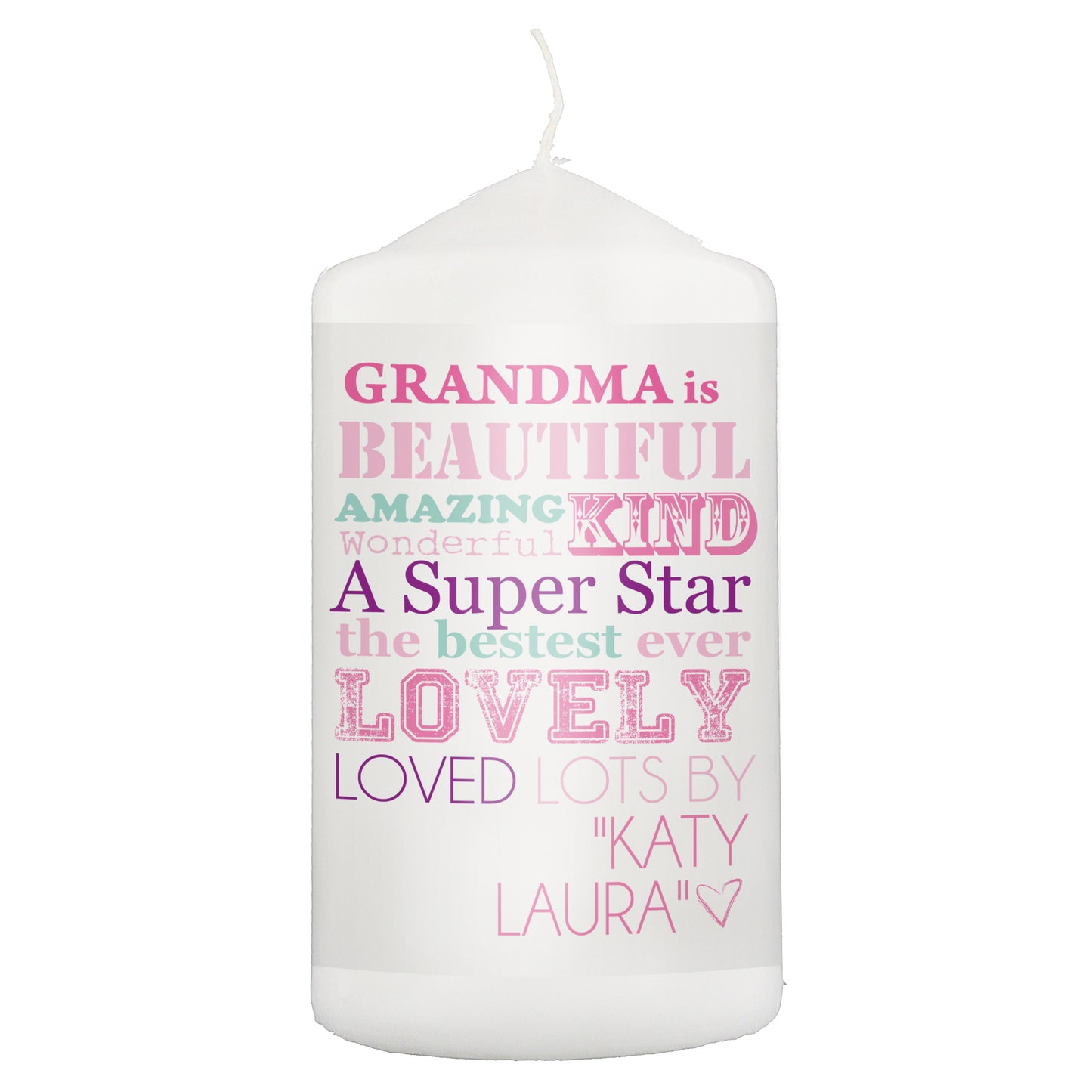 Personalised She Is... Pillar Candle - image 2