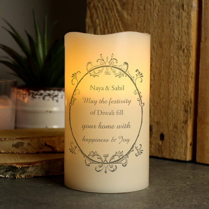 Personalised Ornate Frame LED Candle - image 4