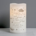 Personalised Twinkle Twinkle Nightlight LED Candle from Heartfelt Gifts