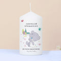 Personalised Tiny Tatty Teddy Christening Pillar Candle from Heartfelt Gifts