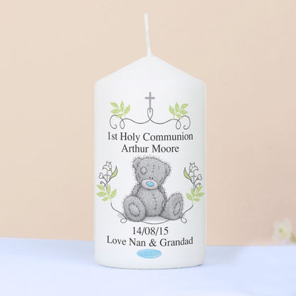 Personalised Me To You Religious Cross Pillar Candle from Heartfelt Gifts