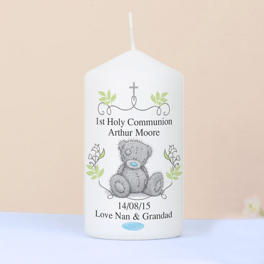 Personalised Me To You Religious Cross Pillar Candle from Heartfelt Gifts