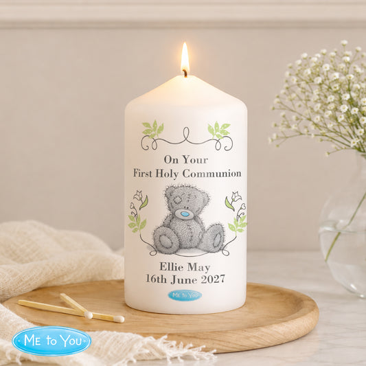 Personalised Me To You Religious Cross Pillar Candle - image 2