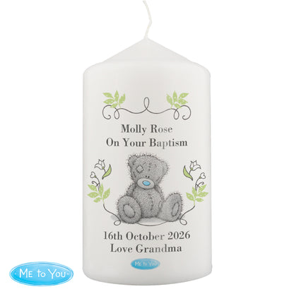 Personalised Me To You Religious Cross Pillar Candle - image 4