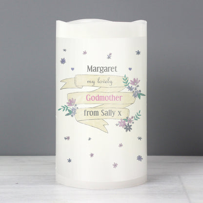 Personalised Garden Bloom LED Candle from Heartfelt Gifts