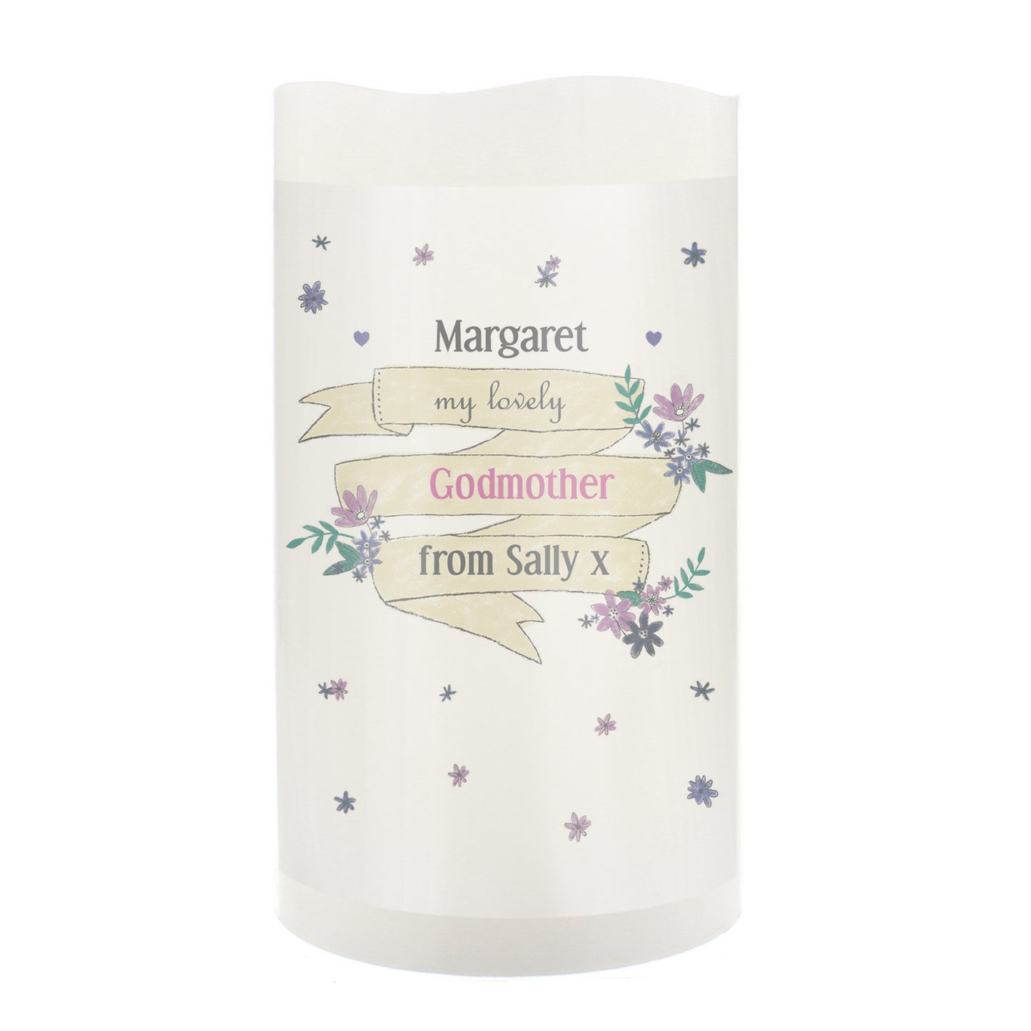 Personalised Garden Bloom LED Candle - image 2