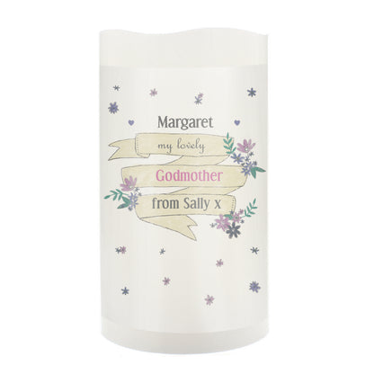 Personalised Garden Bloom LED Candle - image 2