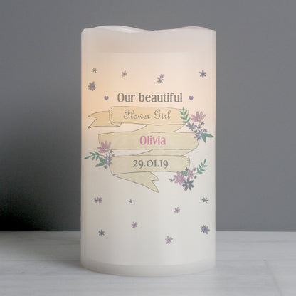 Personalised Garden Bloom LED Candle - image 3