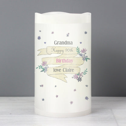Personalised Garden Bloom LED Candle - image 4