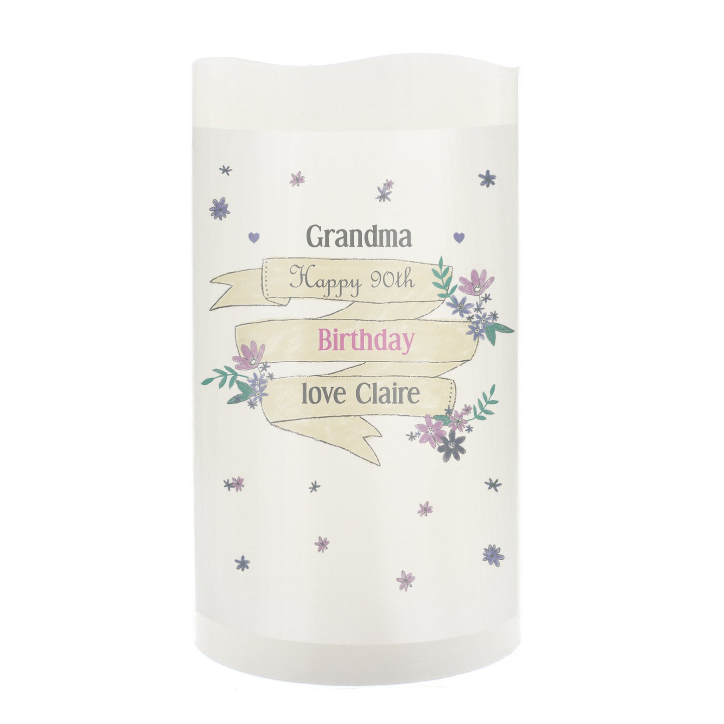 Personalised Garden Bloom LED Candle - image 6