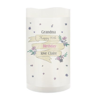 Personalised Garden Bloom LED Candle - image 6