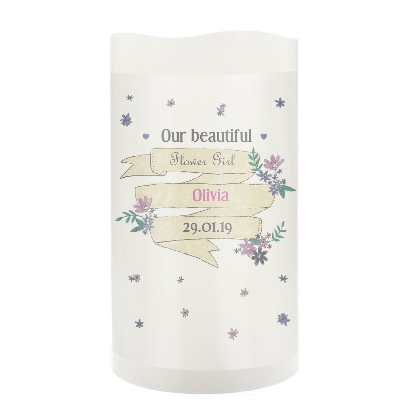 Personalised Garden Bloom LED Candle - image 7