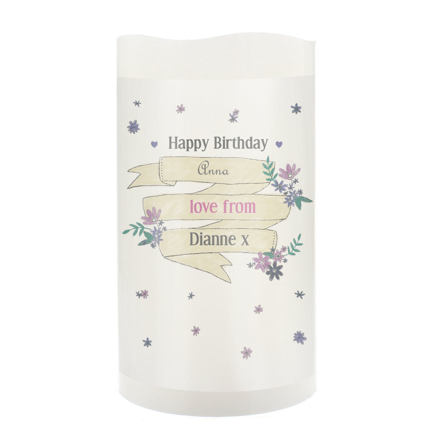 Personalised Garden Bloom LED Candle - image 8
