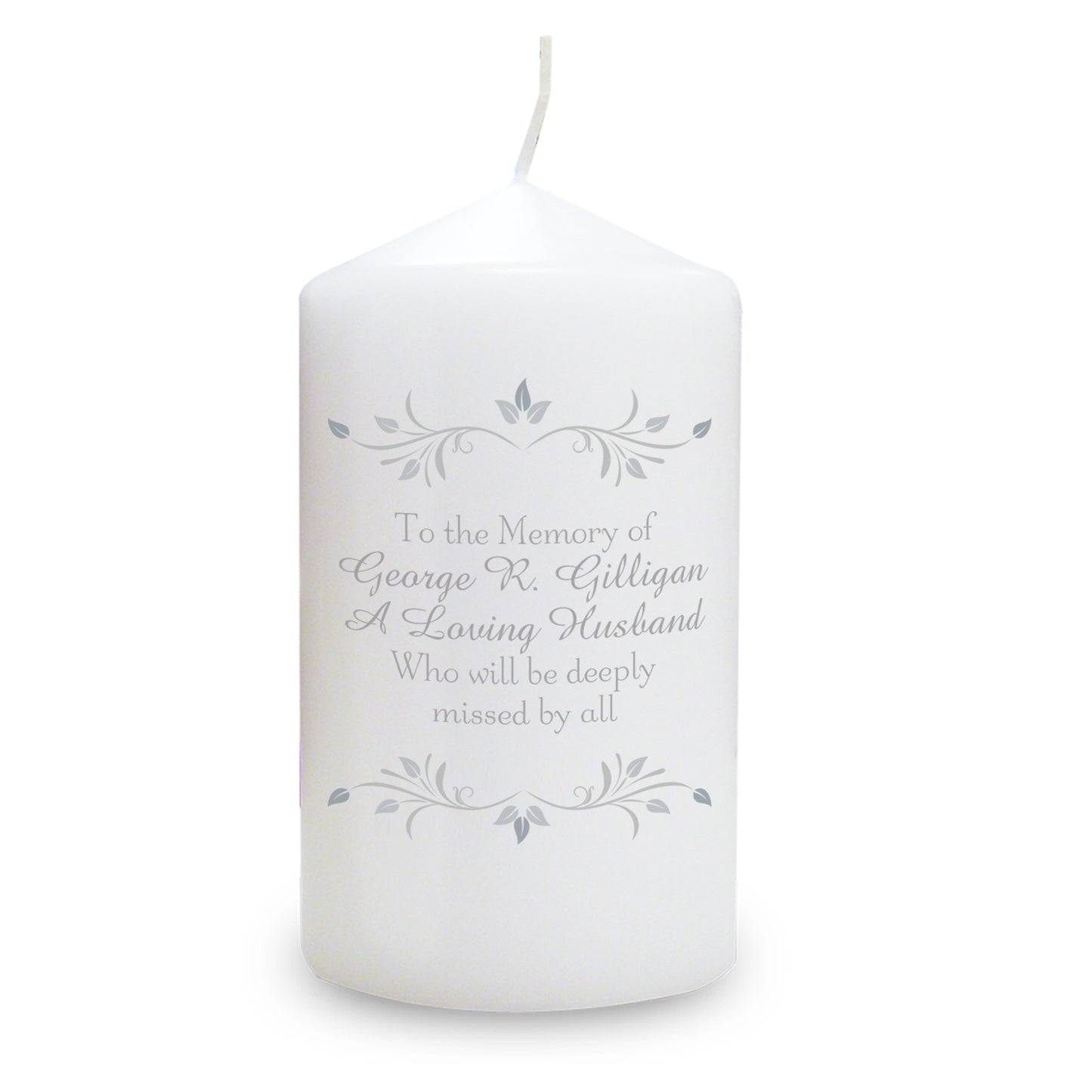 Personalised Sentiments Pillar Candle - image 5