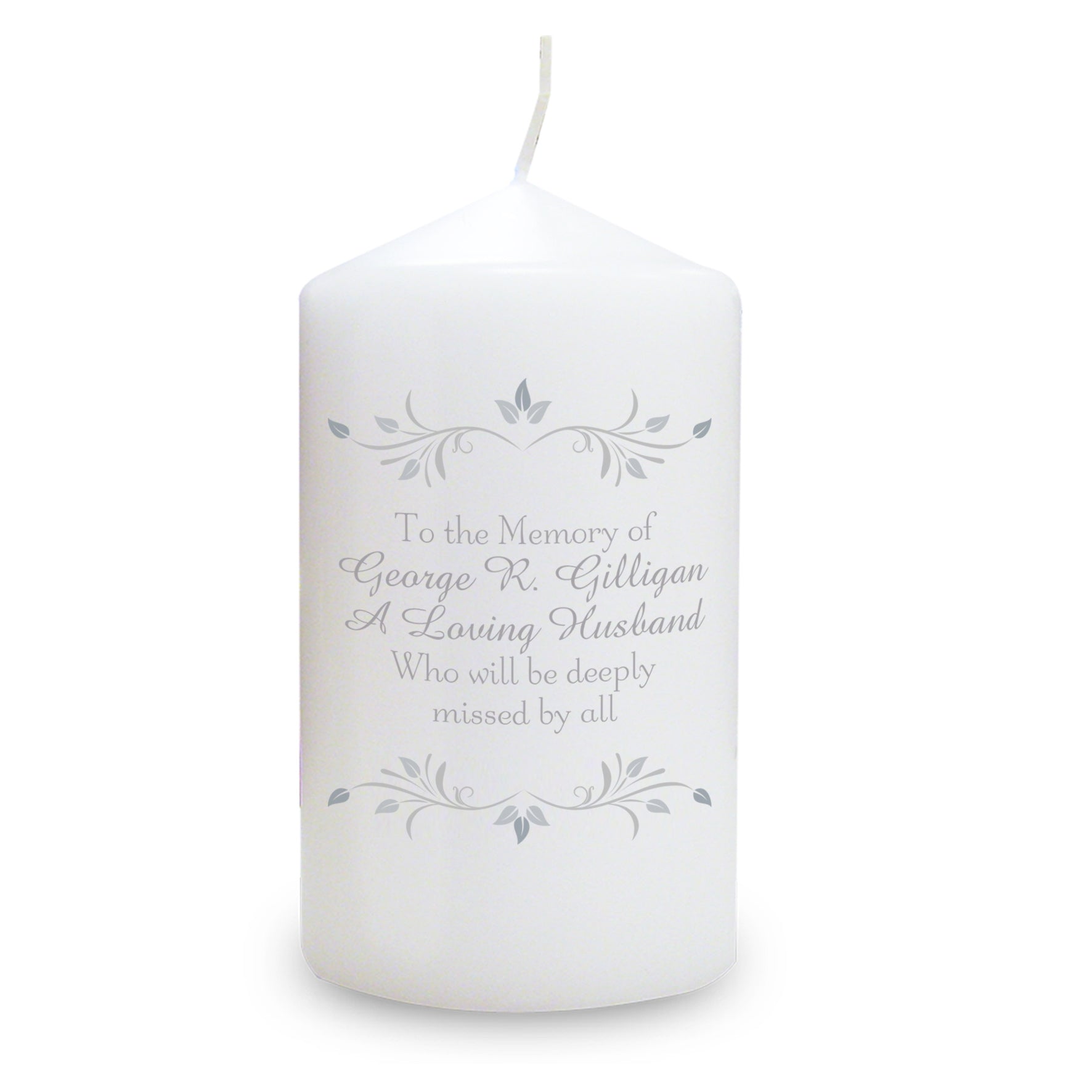 Personalised Sentiments Pillar Candle - image 5