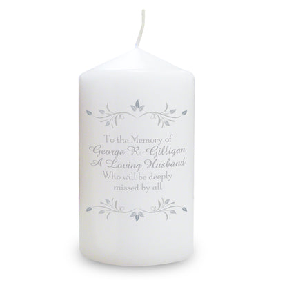 Personalised Sentiments Pillar Candle - image 5