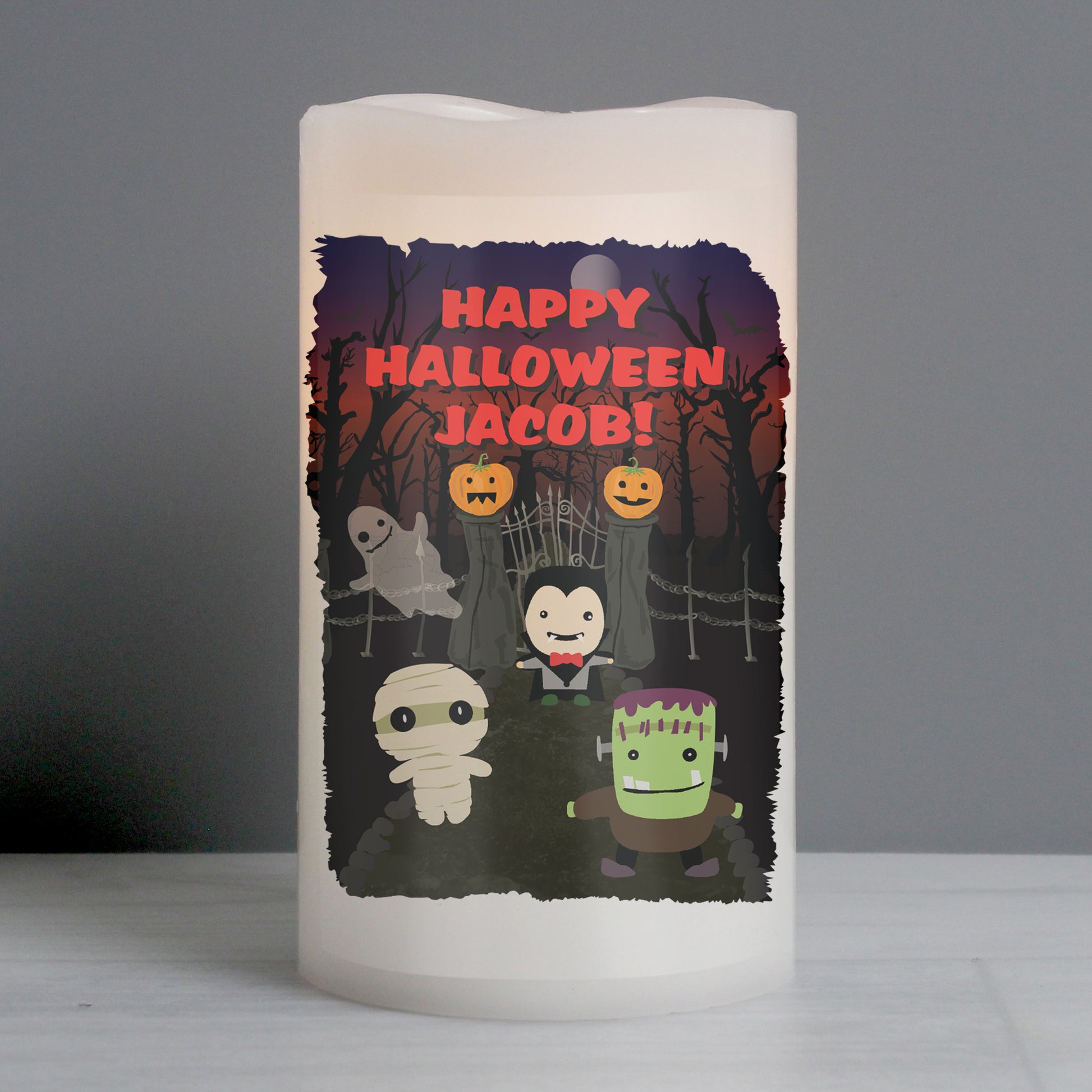 Personalised Halloween LED Candle from Heartfelt Gifts