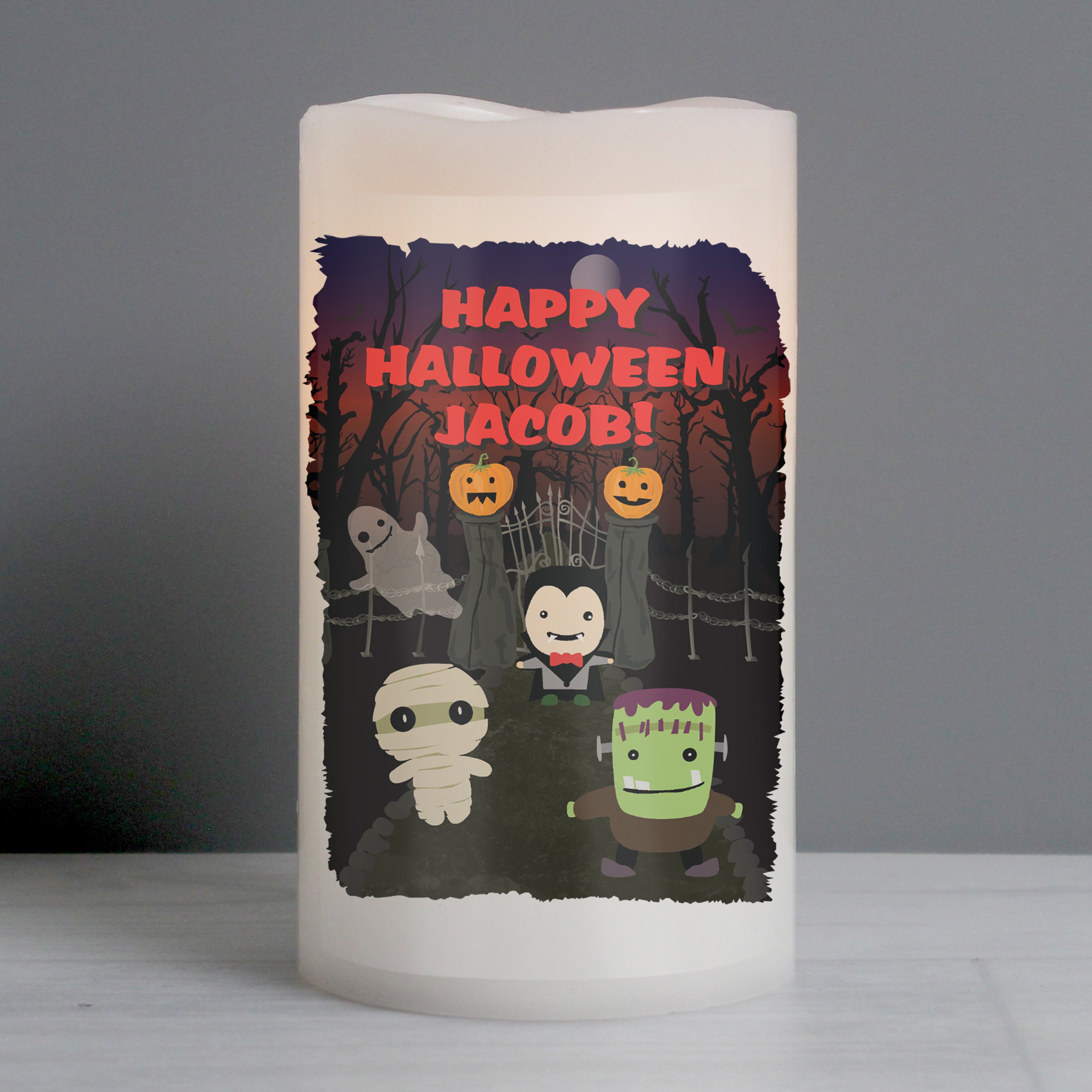 Personalised Halloween LED Candle from Heartfelt Gifts