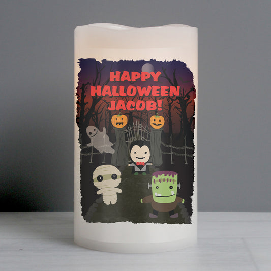 Personalised Halloween LED Candle from Heartfelt Gifts