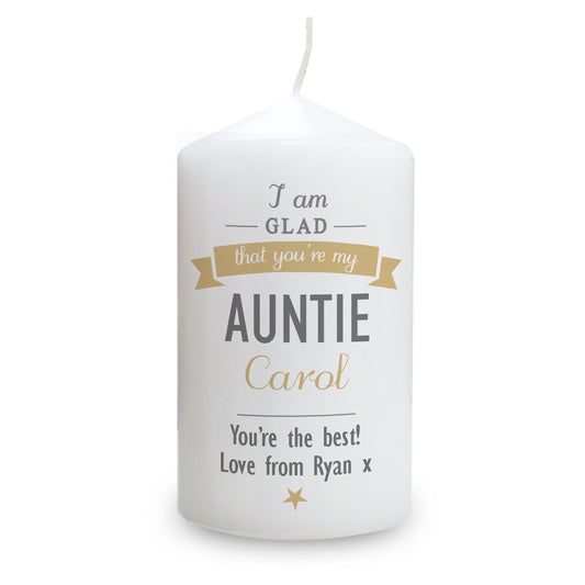 Personalised I Am Glad... Pillar Candle - image 2