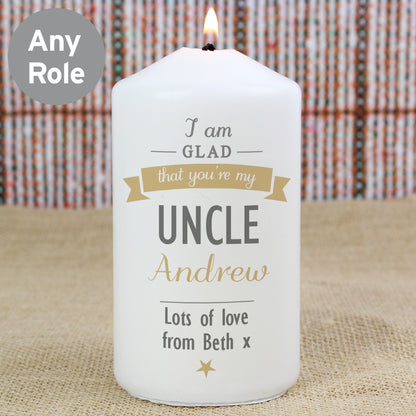 Personalised I Am Glad... Pillar Candle - image 3