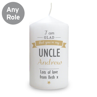Personalised I Am Glad... Pillar Candle - image 4