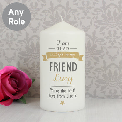 Personalised I Am Glad... Pillar Candle - image 6