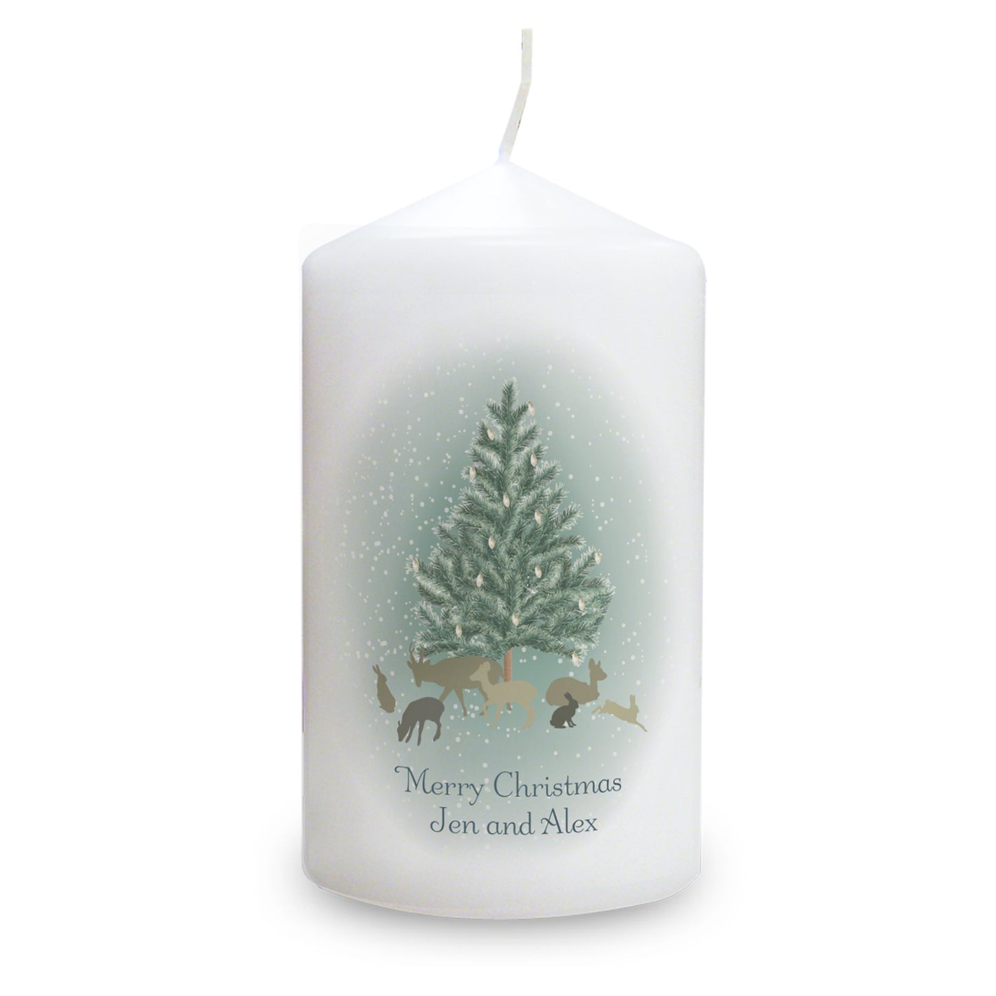 Personalised A Winter's Night Pillar Candle - image 2