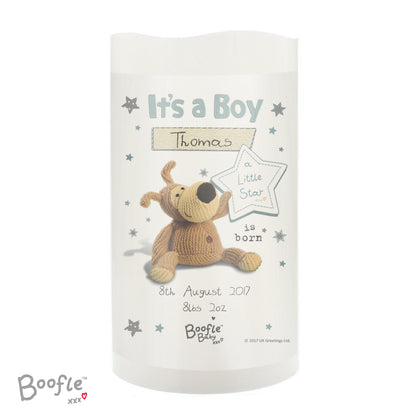 Personalised Boofle It's a Boy Nightlight LED Candle - image 4