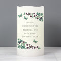 Personalised Forget Me Not LED Candle from Heartfelt Gifts
