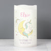 Personalised Baby Unicorn Nightlight LED Candle