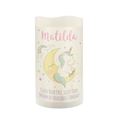 Personalised Baby Unicorn Nightlight LED Candle - image 6