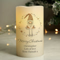 Personalised Christmas Gonk LED Candle from Heartfelt Gifts