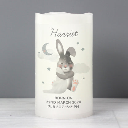Personalised Baby Bunny LED Candle - image 3