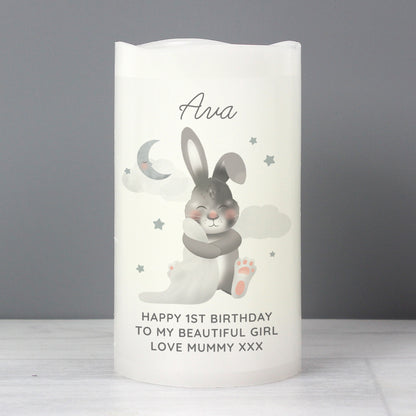 Personalised Baby Bunny LED Candle - image 4