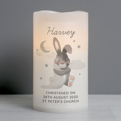Personalised Baby Bunny LED Candle - image 5