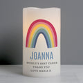 Personalised Rainbow LED Candle from Heartfelt Gifts