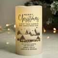 Personalised Christmas Town LED Candle from Heartfelt Gifts