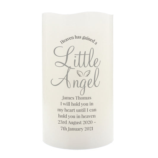 Personalised Little Angel LED Candle - image 2